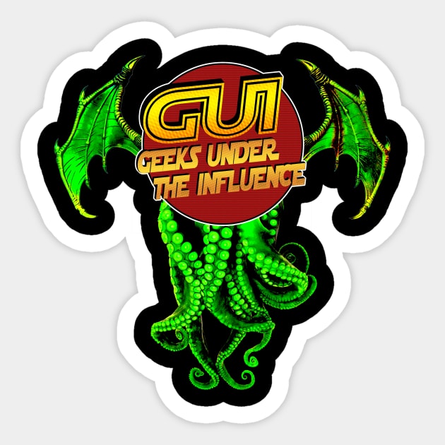 GUI-thulu single-sided Sticker by Geeks Under the Influence 